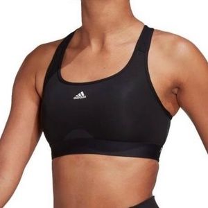 Adidas black powerreact sports bra